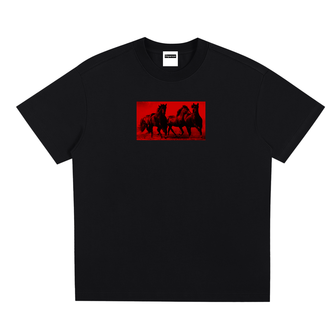 Horses Tee - Black