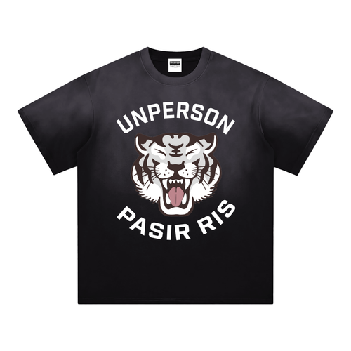 Laughing Tiger Tee - Washed Black