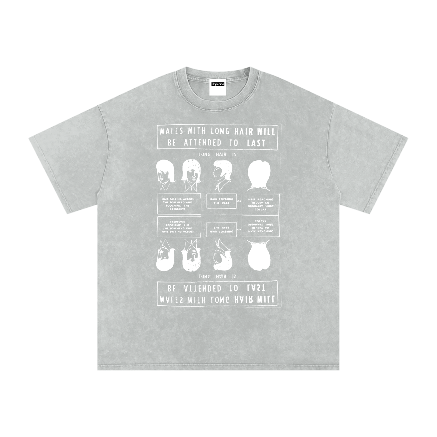 Operation Snip Snip Tee - Snow Washed Grey