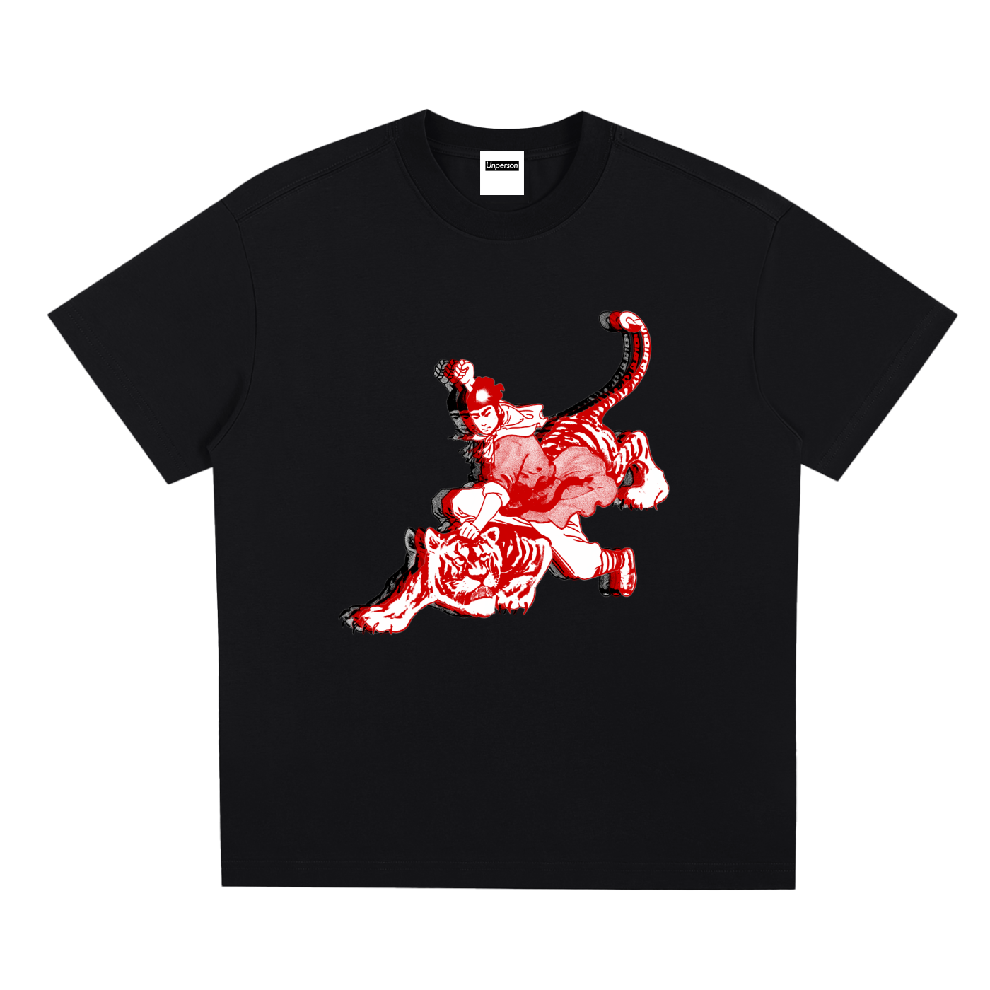 Punch the Tiger Tee - Black