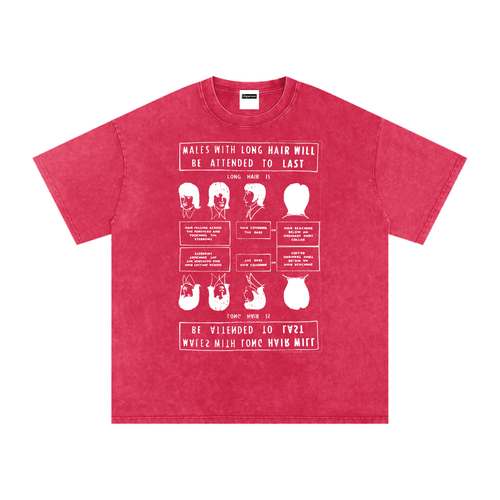 Operation Snip Snip Tee - Snow Washed Red