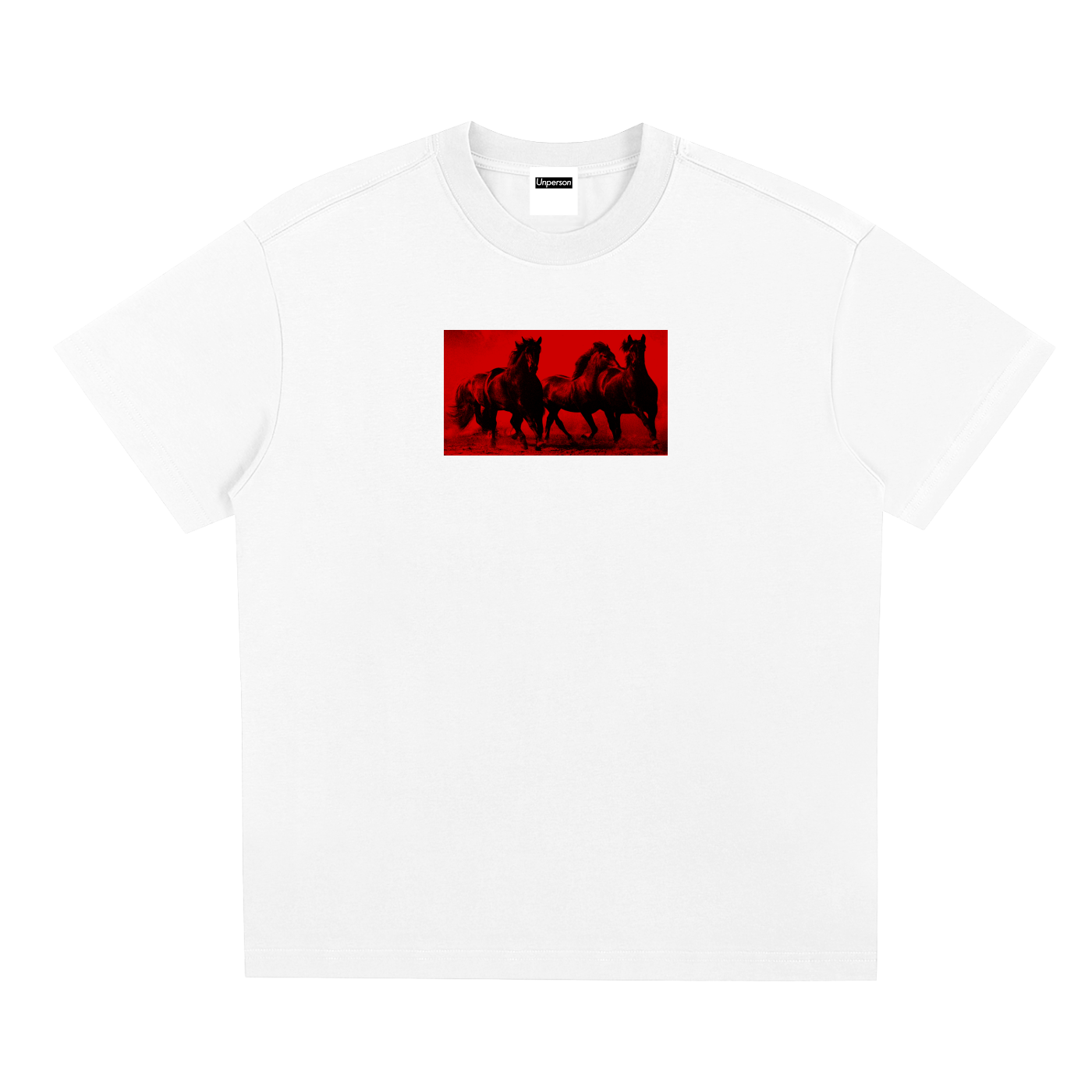 Horses Tee - White
