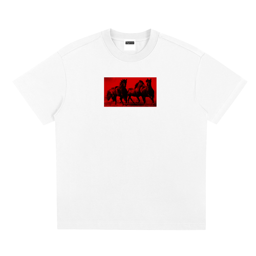 Horses Tee - White