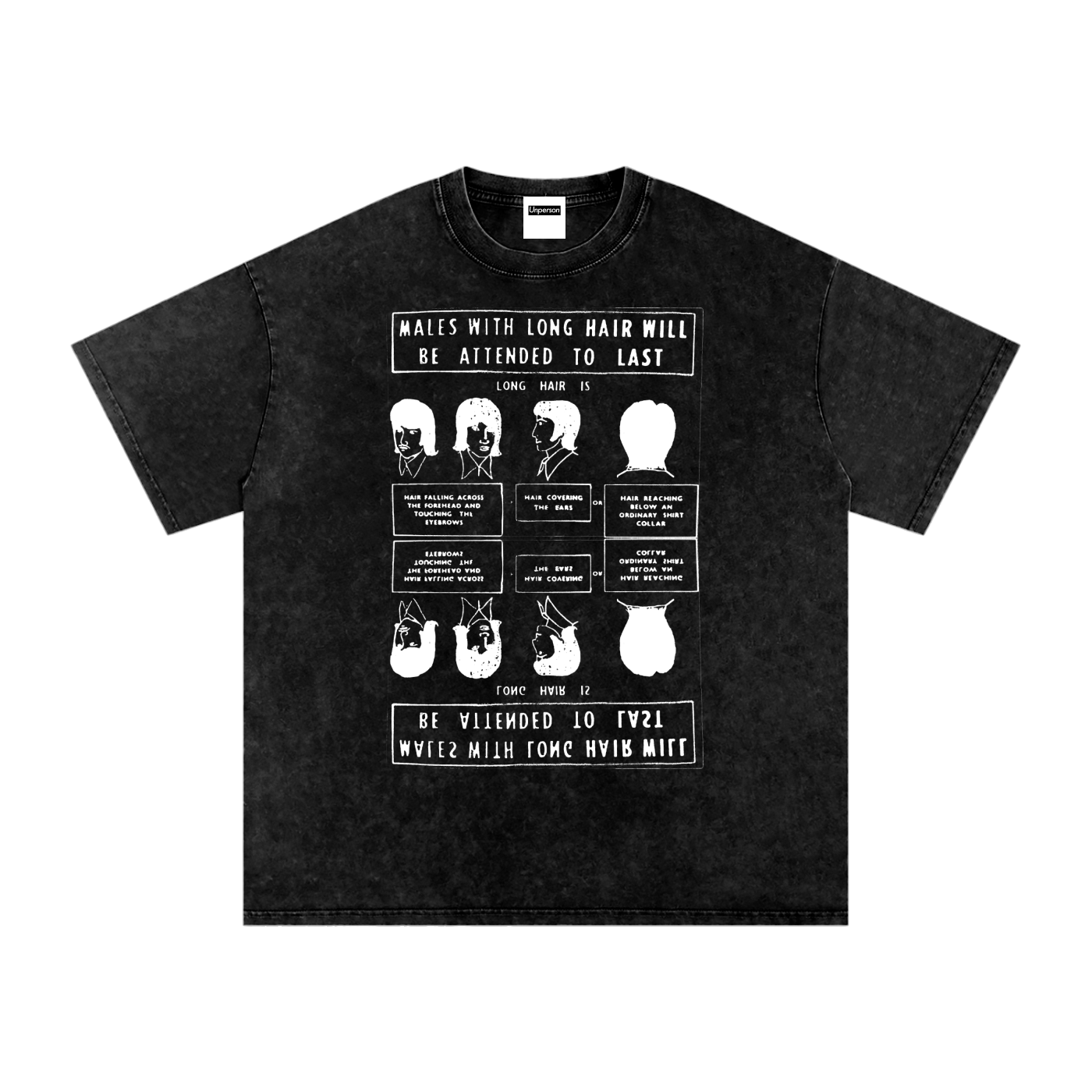 Operation Snip Snip Tee - Snow Washed Black