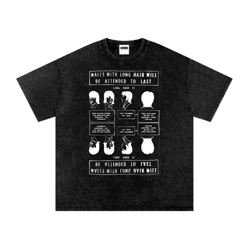 Operation Snip Snip Tee - Snow Washed Black